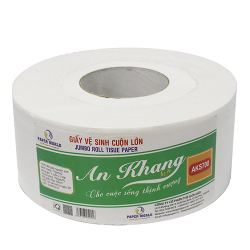 Giấy vệ sinh cuộn lớn An Khang soft700