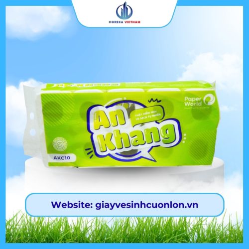 ảnh bìa giấy vệ sinh cuộn nhỏ an khang classic10