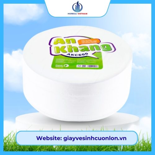 sản phẩm giấy vệ sinh cuộn lớn an khang caro600 (1)