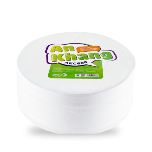 giấy vệ sinh cuộn lớn an khang caro600