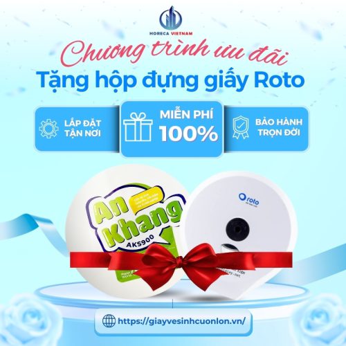 Ưu đãi tặng hộp đựng giấy Roto khi mua An Khang Soft900, miễn phí 100%, bảo hành trọn đời, lắp đặt tận nơi