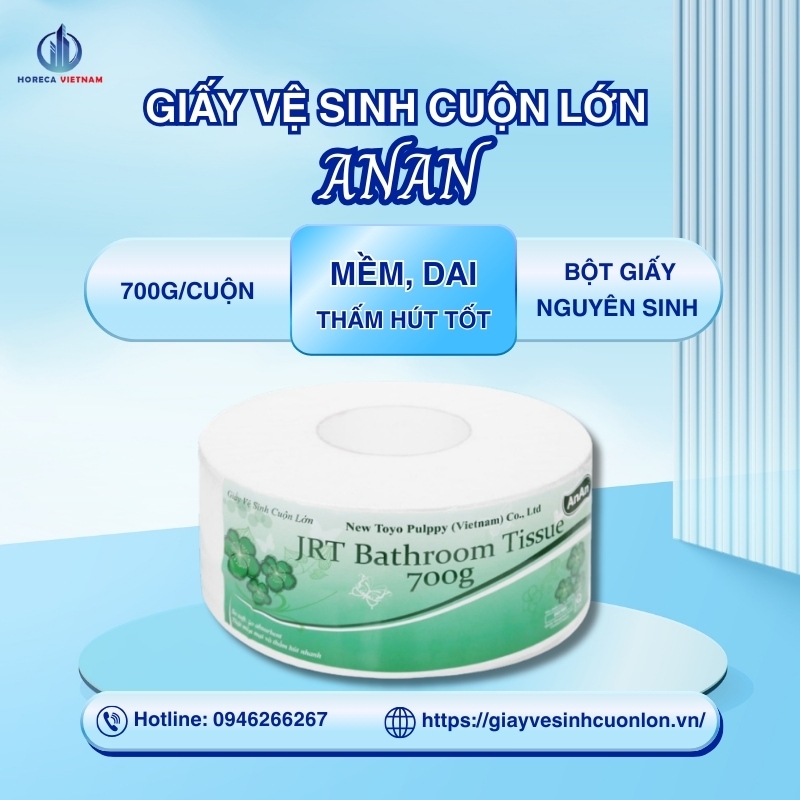 giấy vệ sinh cuộn lớn An An