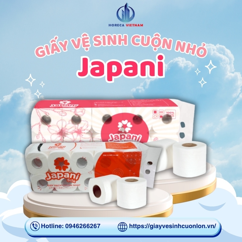 Giấy vệ sinh cuộn nhỏ Japani