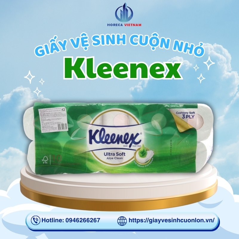 Giấy vệ sinh cuộn nhỏ Kleenex