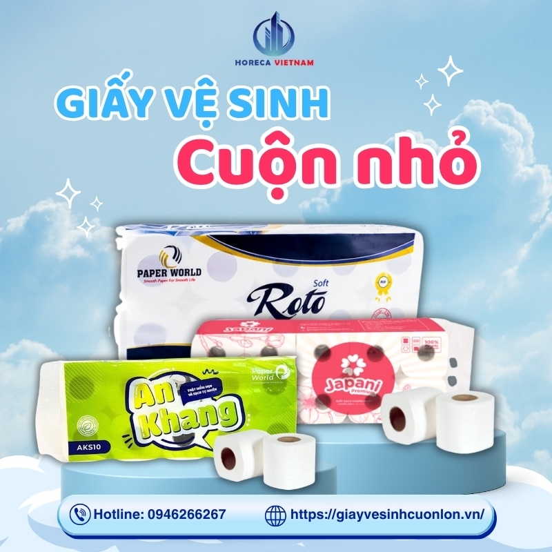 Giấy vệ sinh cuộn nhỏ