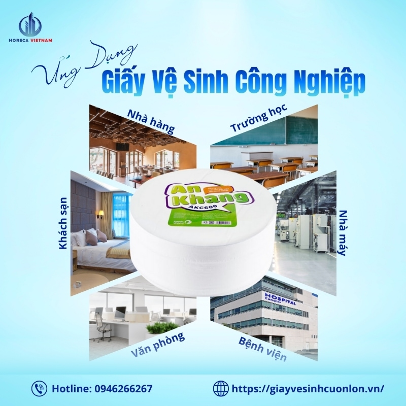 ứng dụng giấy vệ sinh công nghiệp