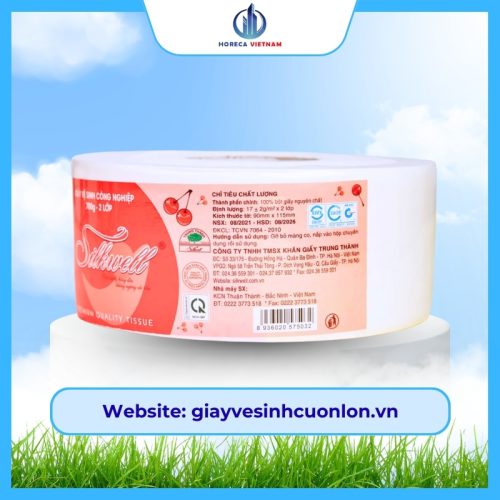 giấy vệ sinh cuộn lớn silkwell 700g