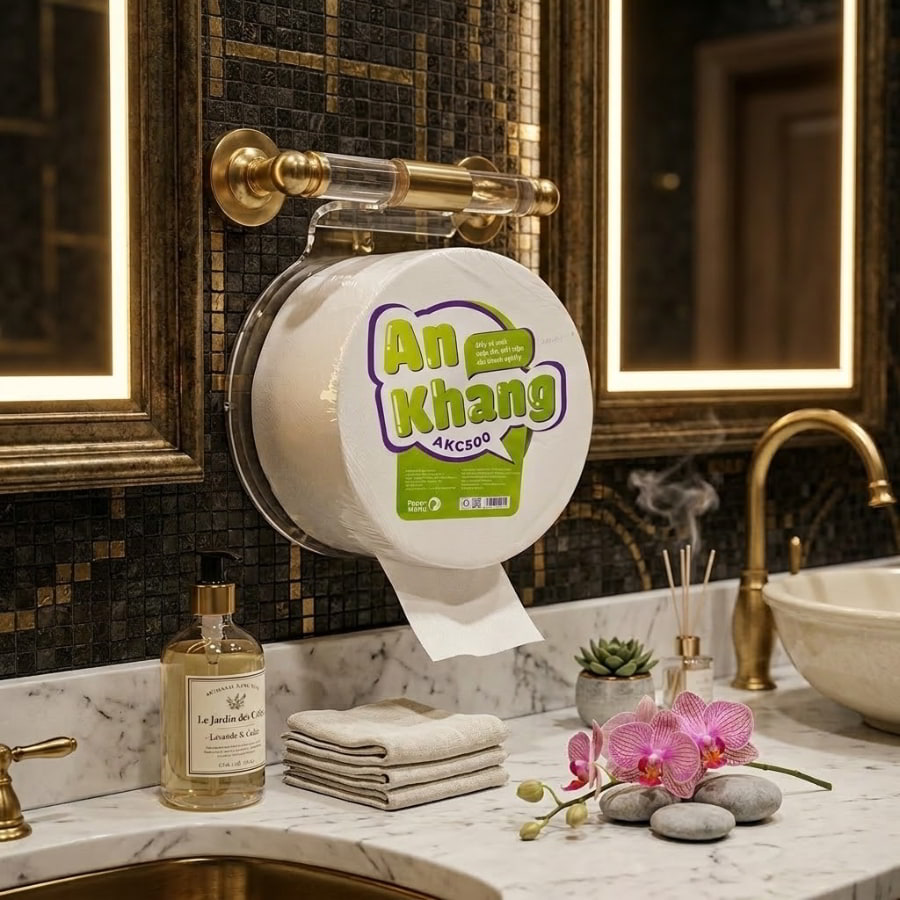 Giấy vệ sinh cuộn lớn cho khách sạn