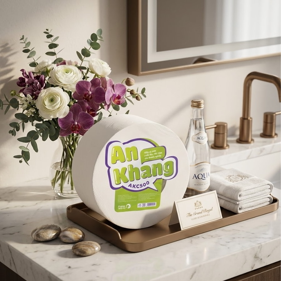 Giấy vệ sinh cuộn lớn có lõi và không lỗi