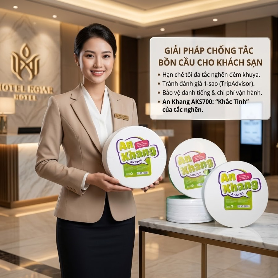 Giấy vệ sinh cuộn lớn tan nhanh cho khách sạn