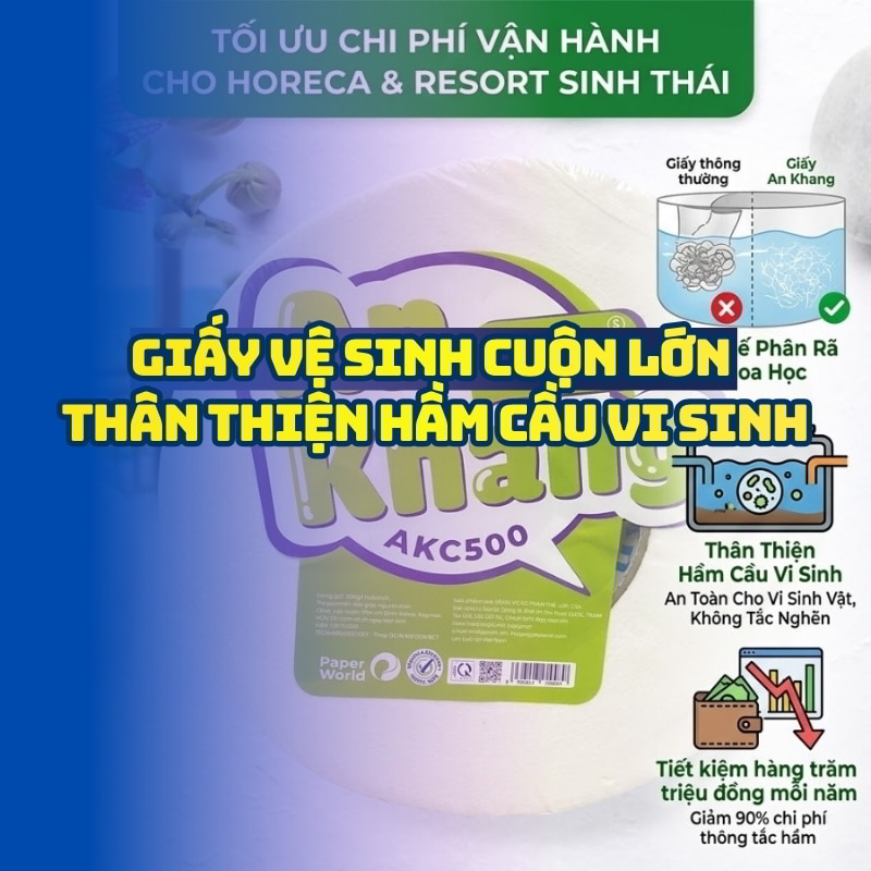 Giấy vệ sinh thân cuộn lớn thiện hầm cầu tốt nhất 2026