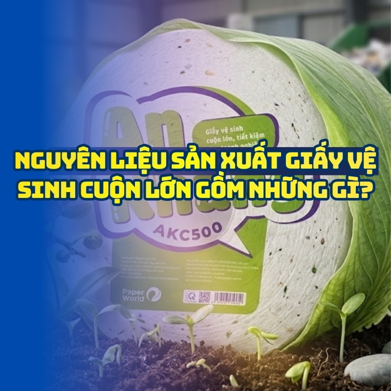 Nguyên liệu sản xuất giấy vệ sinh cuộn lớn phổ biến nhất
