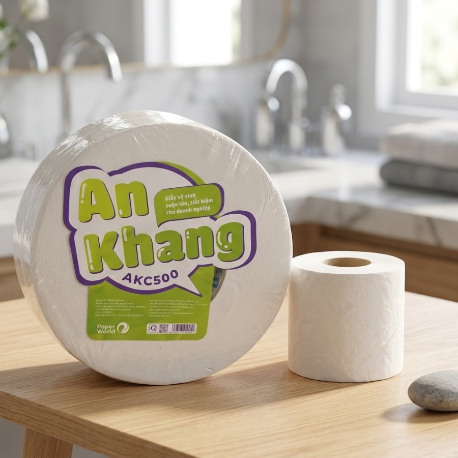 So sánh giấy vệ sinh cuộn lớn và cuộn nhỏ