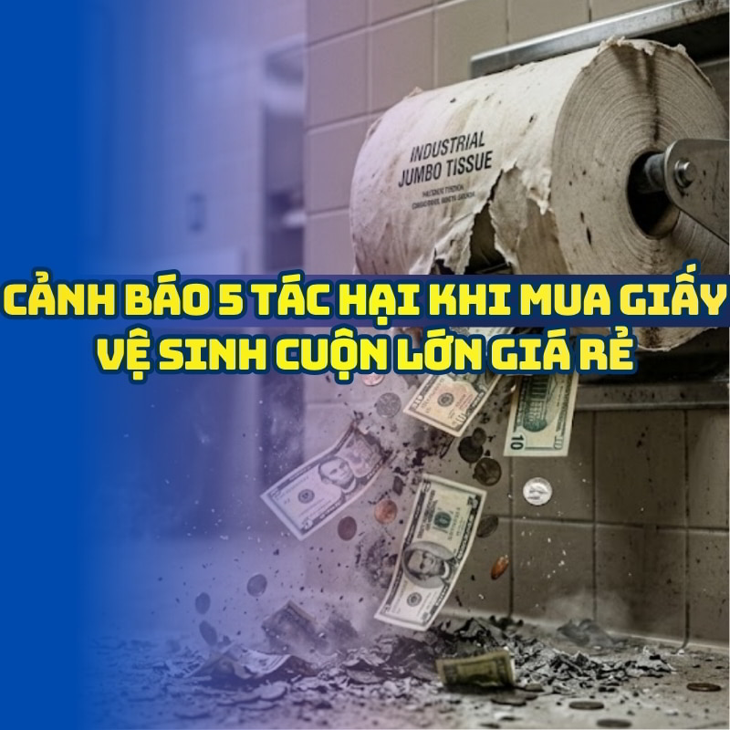 Tác hại khi mua giấy vệ sinh cuộn lớn giá rẻ
