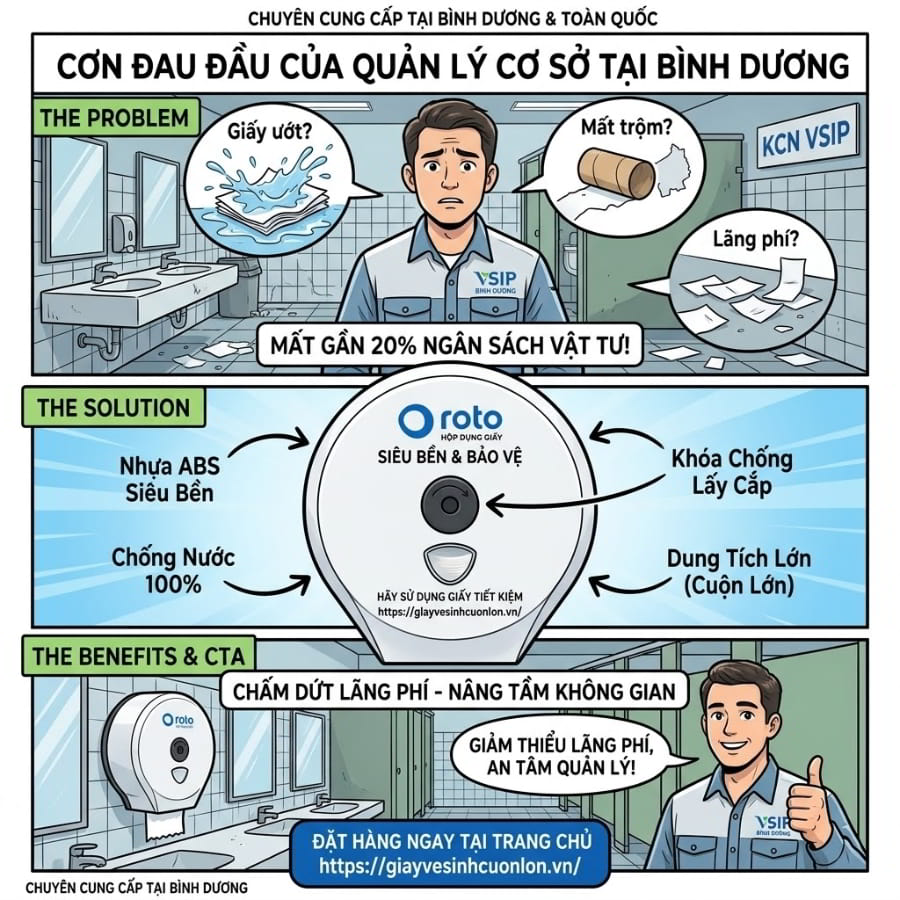 Mua hộp đựng giấy vệ sinh cuộn lớn bình dương uy tín tại Horeca Việt Nam