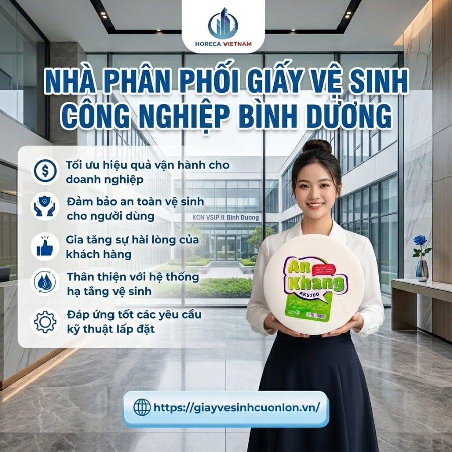 Báo giá nhà phân phối giấy vệ sinh công nghiệp bình dương mới nhất tại Horeca Việt Nam