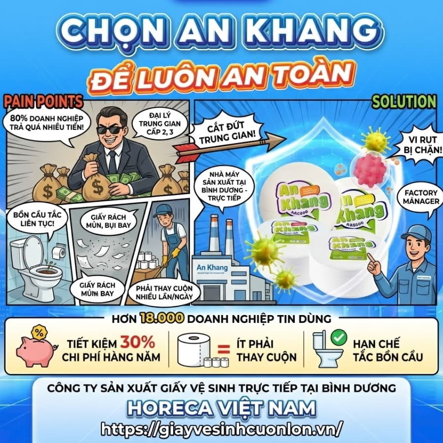 Công ty sản xuất giấy vệ sinh ở Bình Dương uy tín giá sỉ tốt nhất