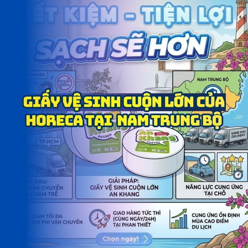 Cung cấp giấy vệ sinh Horeca chi nhánh Nam Trung Bộ giá tốt giao hàng tận nơi