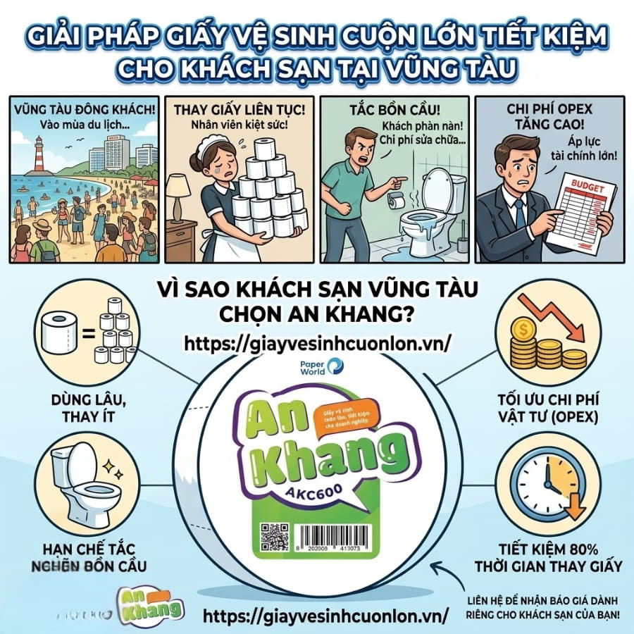 Mua giấy vệ sinh cho khách sạn vũng tàu uy tín giá sỉ tốt nhất tại Horeca Việt Nam