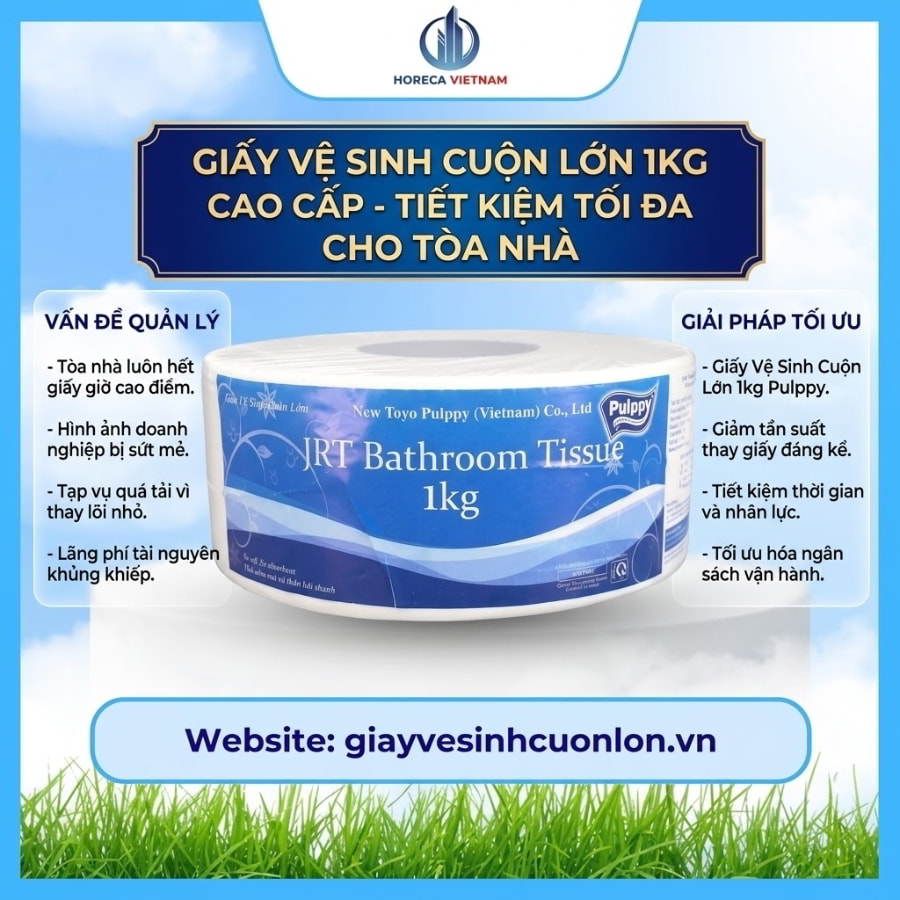 Mua giấy vệ sinh cuộn lớn 1kg uy tín giá tốt nhất tại Horeca Việt Nam