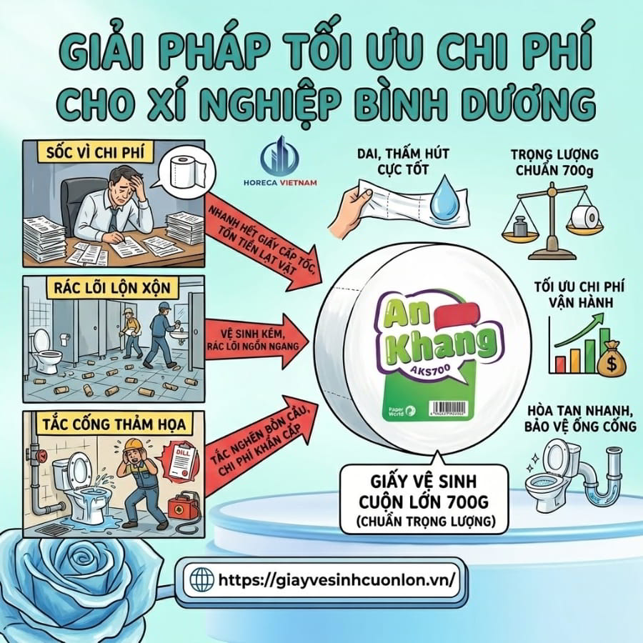 Mua giấy vệ sinh cuộn lớn 700g tại bình dương uy tín giá tốt nhất tại Horeca Việt Nam