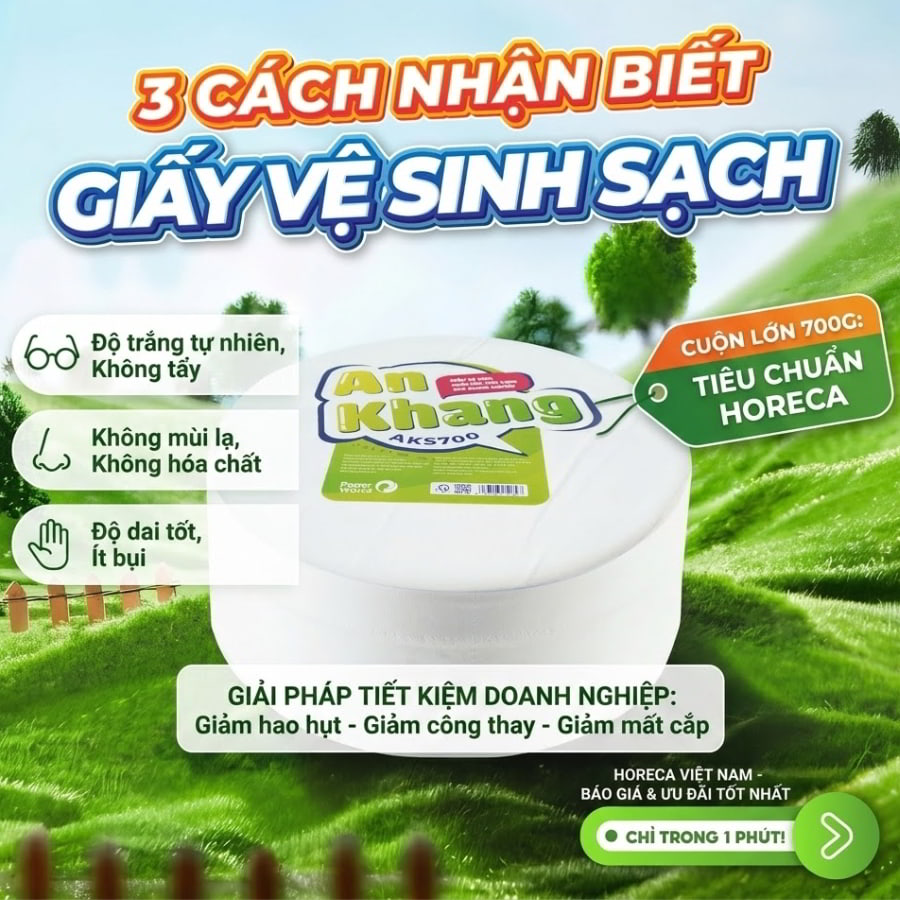 Mua giấy vệ sinh cuộn lớn 700g giá tốt giao hàng tận nới tại Horeca Việt Nam