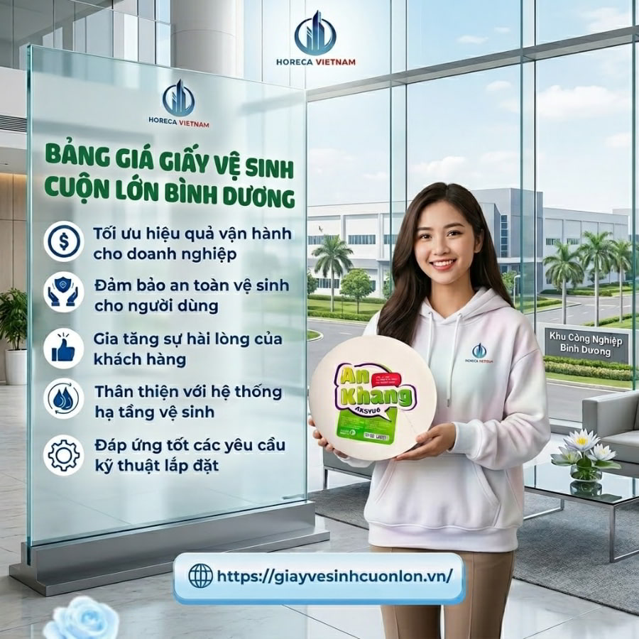 Horeca Việt Nam đối tác cung cấp giấy vệ sinh cuộn lớn uy tín giá sỉ tốt nhất giao hàng tận nơi.