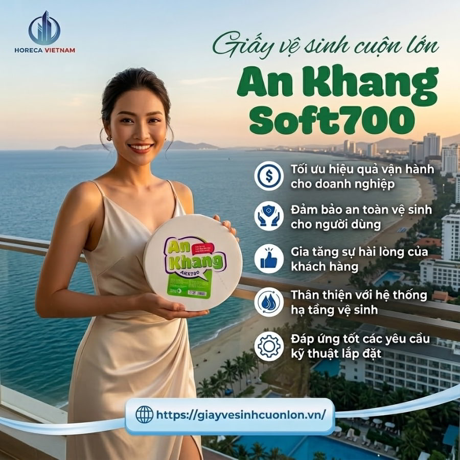 Horeca Việt Nam nhà cung cấp giấy vệ sinh cuộn lớn cao cấp giao hàng tận nơi