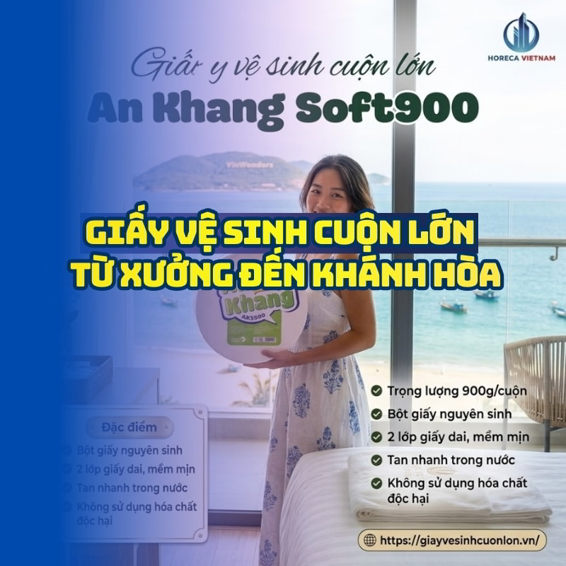 Horeca Việt Nam xưởng giấy vệ sinh Khánh Hòa giá tốt giao hàng tận nơi