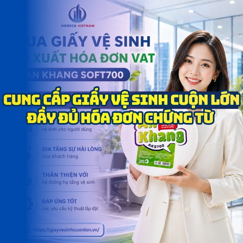Mua giấy vệ sinh có xuất hóa đơn vat giá tốt giao hàng tận nơi Bình Dương tại Horeca Việt Nam
