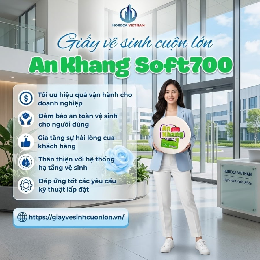 Mua giấy vệ sinh cuộn lớn 700g tại bình dương chính hãng giá tốt nhất tại Horeca Việt Nam