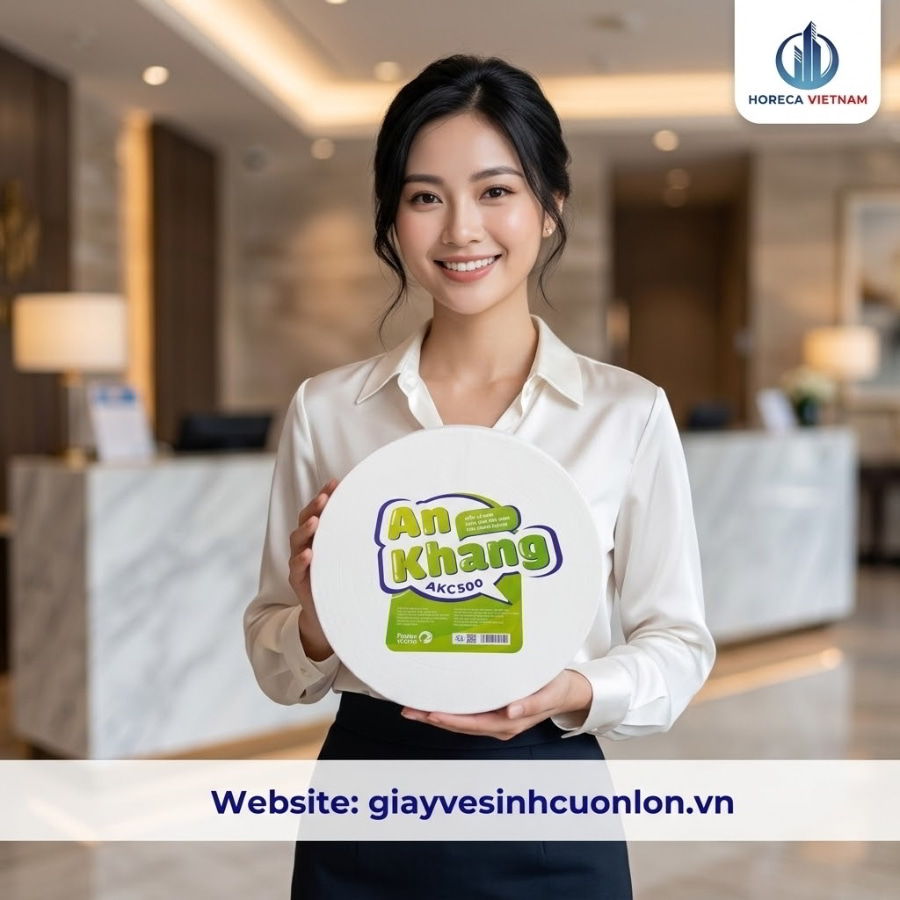 Mua giấy vệ sinh cuộn lớn An Khang uy tín giá sỉ tốt nhất tại Horeca Việt Nam