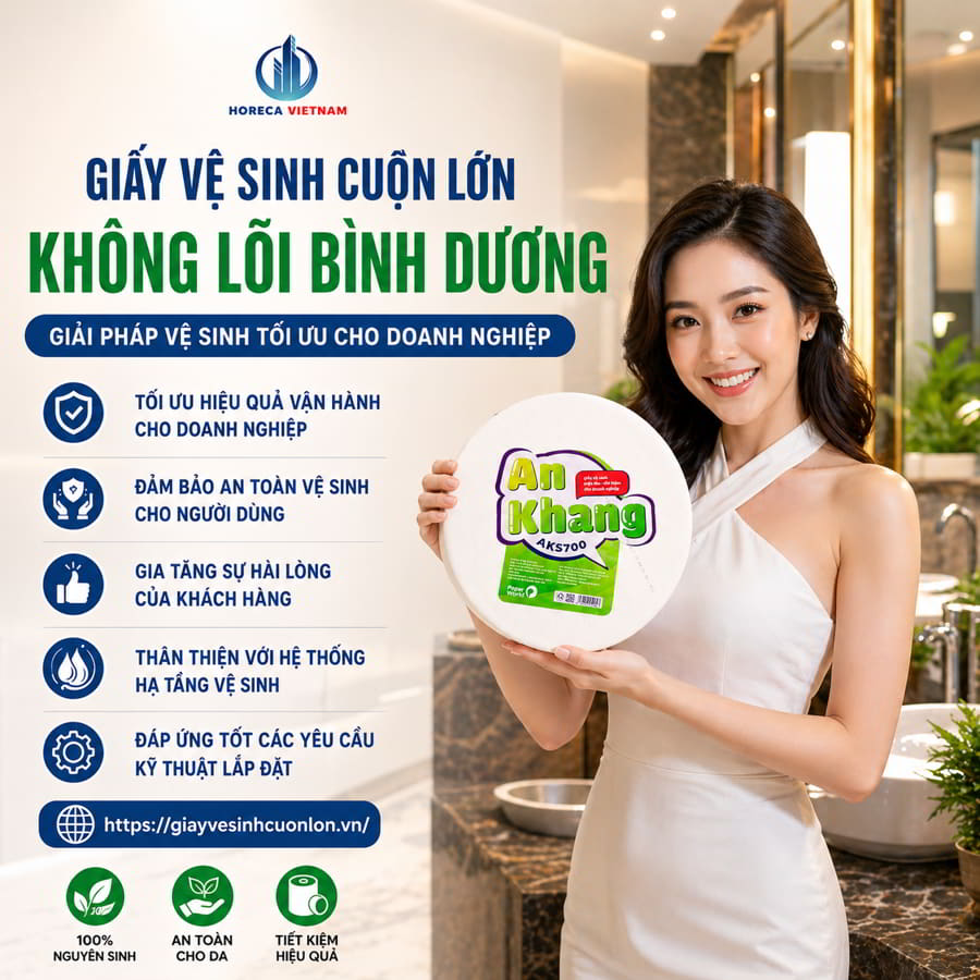 Mua giấy vệ sinh cuộn lớn không lõi bình dương chính hãng giá sỉ tốt nhất tại Horeca Việt Nam