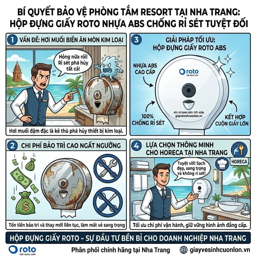 Mua hộp đựng giấy vệ sinh chống rỉ sét tại Nha Trang