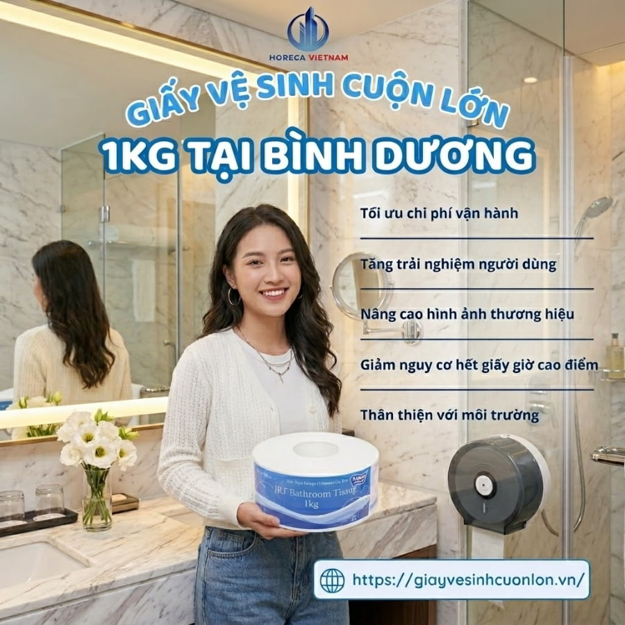 Mua sỉ giấy vệ sinh cuộn lớn 1kg tại bình dương uy tín giá sỉ tốt nhất tại Horeca Việt Nam