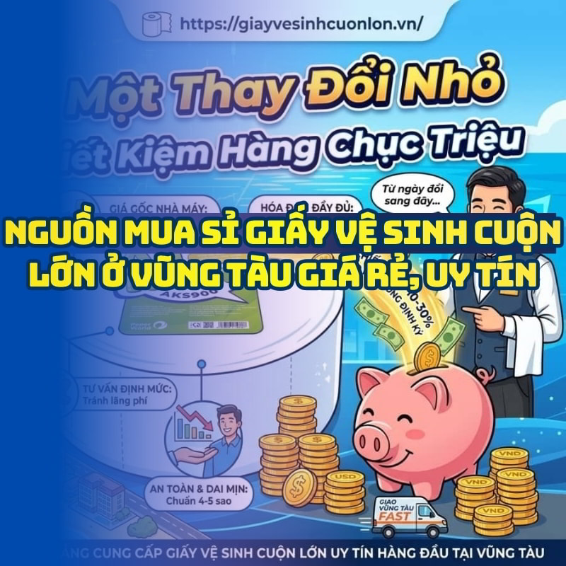 Mua sỉ giấy vệ sinh cuộn lớn ở vũng tàu giá tốt giao hàng tận nơi tại Horeca Việt Nam