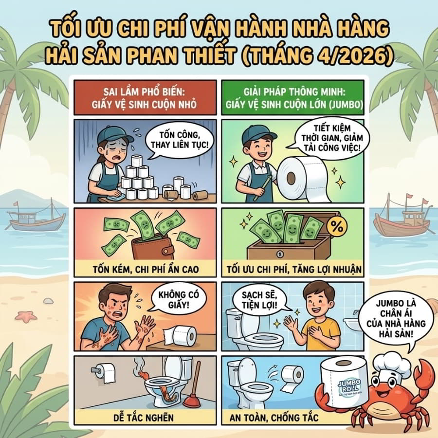 Mua giấy vệ sinh nhà hàng hải sản Phan Thiết uy tín giá sỉ tốt nhất tại Horeca Việt Nam