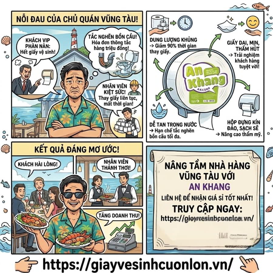 Mua giấy vệ sinh cho nhà hàng Vũng Tàu uy tín giá sỉ tốt nhất tại Horeca Việt Nam