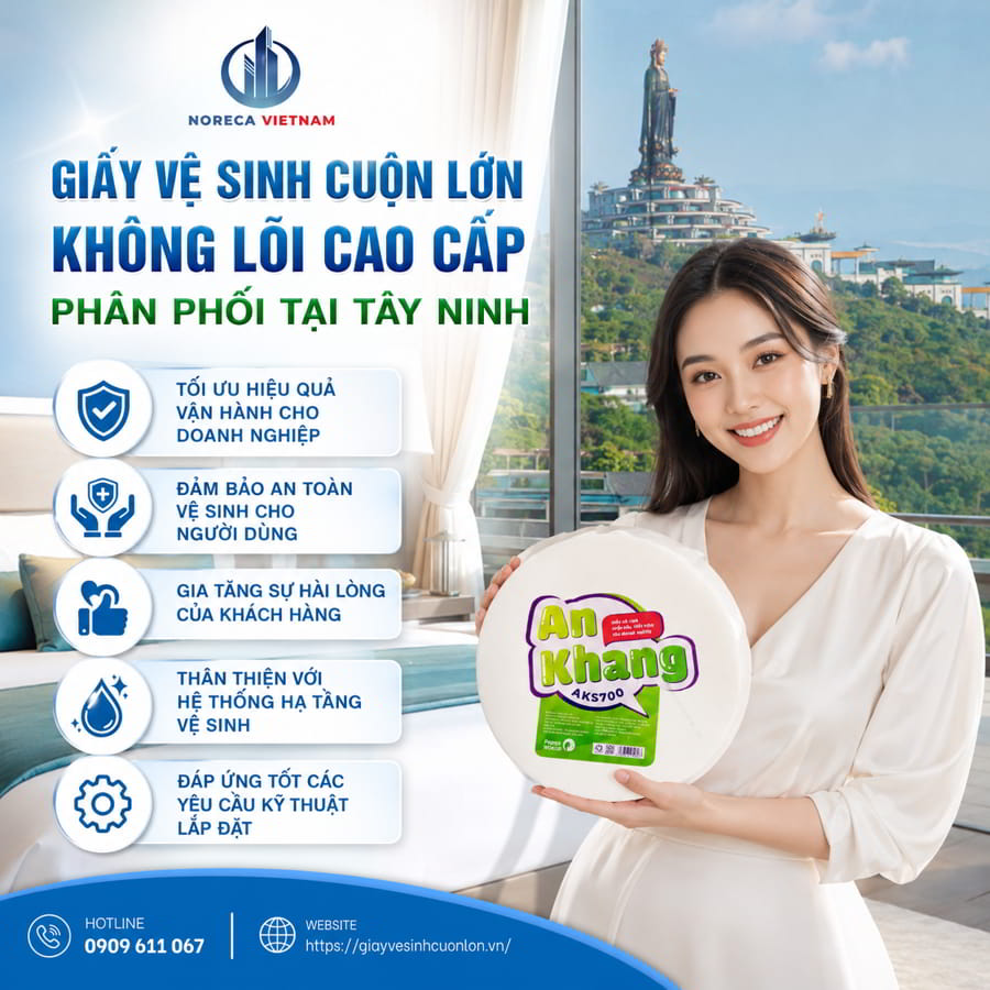 Báo giá giấy vệ sinh cuộn lớn không lõi Tây Ninh mới nhất tại Horeca Việt Nam