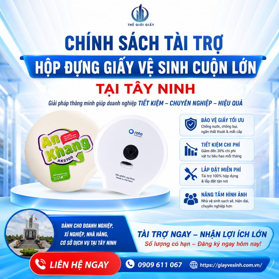 Chính sách lắp hộp giấy vệ sinh miễn phí tại Tây Ninh uy tín tại Horeca Việt Nam