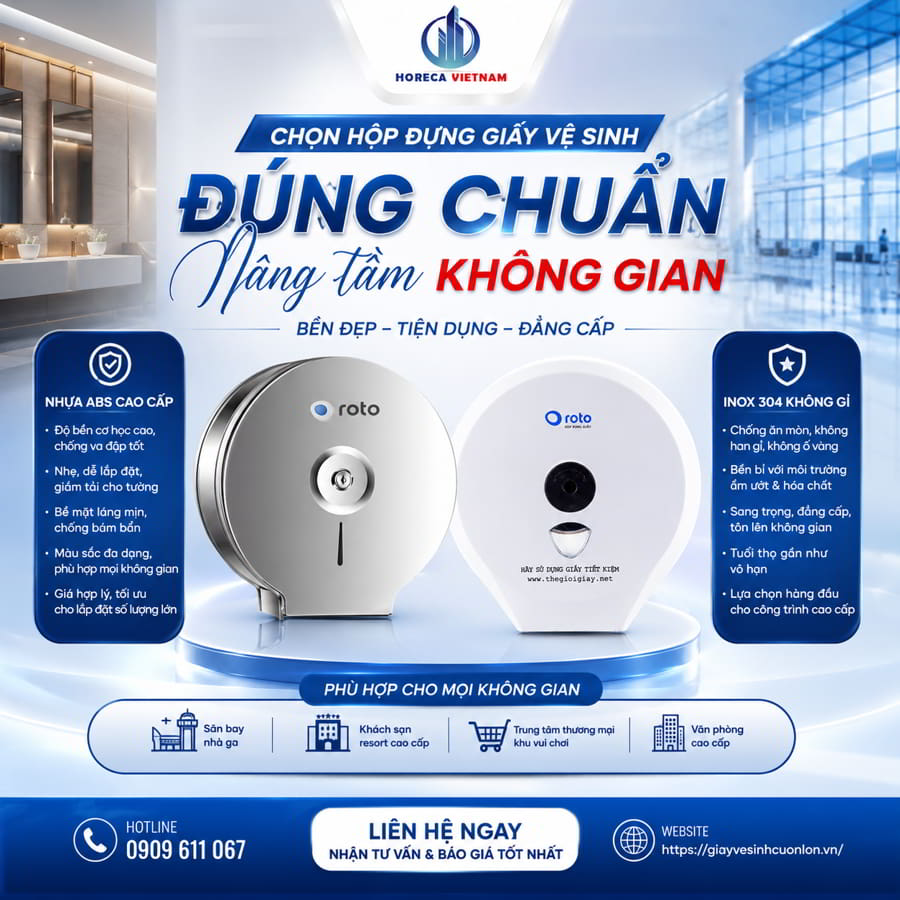 Chọn hộp đựng giấy vệ sinh cuộn lớn TP Vinh tốt nhất