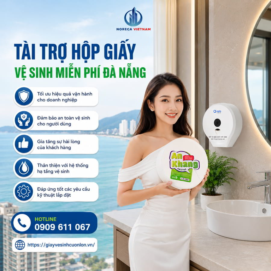 Chương trình tài trợ hộp giấy vệ sinh miễn phí Đà Nẵng uy tín chính hãng cao cấp tại Horeca Việt Nam