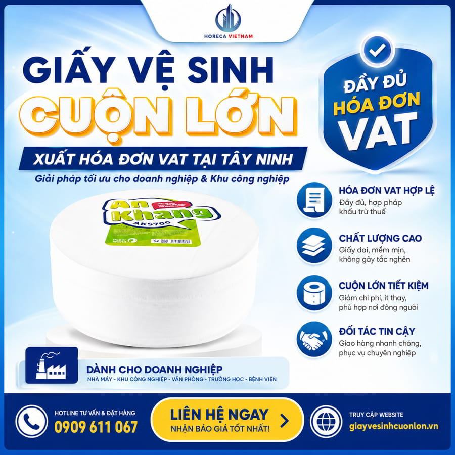 Cung cấp mua giấy vệ sinh xuất hóa đơn vat Tây Ninh uy tín giá tốt tại Horeca Việt Nam