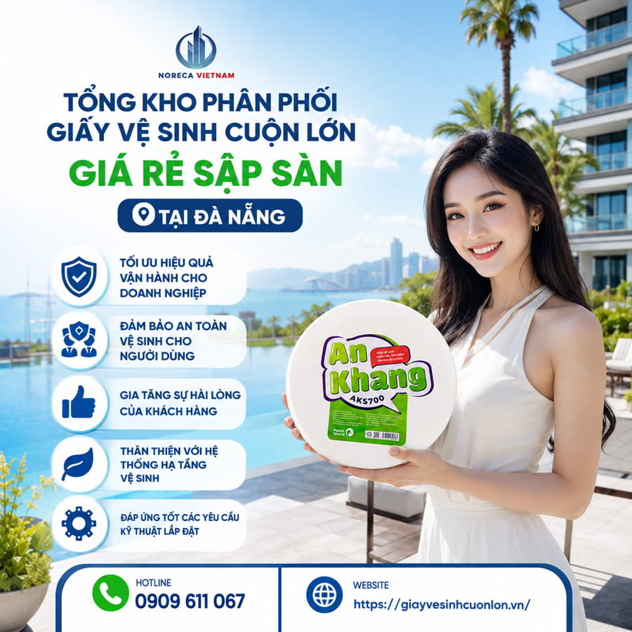 Cung cấp giấy vệ sinh cuộn lớn giá rẻ Đà Nẵng chính hãng cao cấp giá sỉ tốt nhất tại Horeca Việt Nam