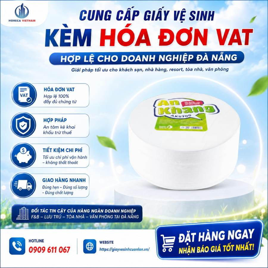 Cung cấp mua giấy vệ sinh xuất hóa đơn đỏ Đà Nẵng uy tín tại Horeca Việt Nam