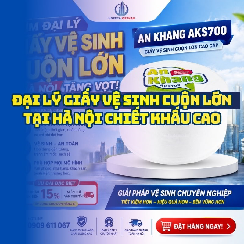 Đại lý giấy vệ sinh cuộn lớn hà nội uy tín giá tốt giao hàng tận nơi tại Horeca Việt Nam