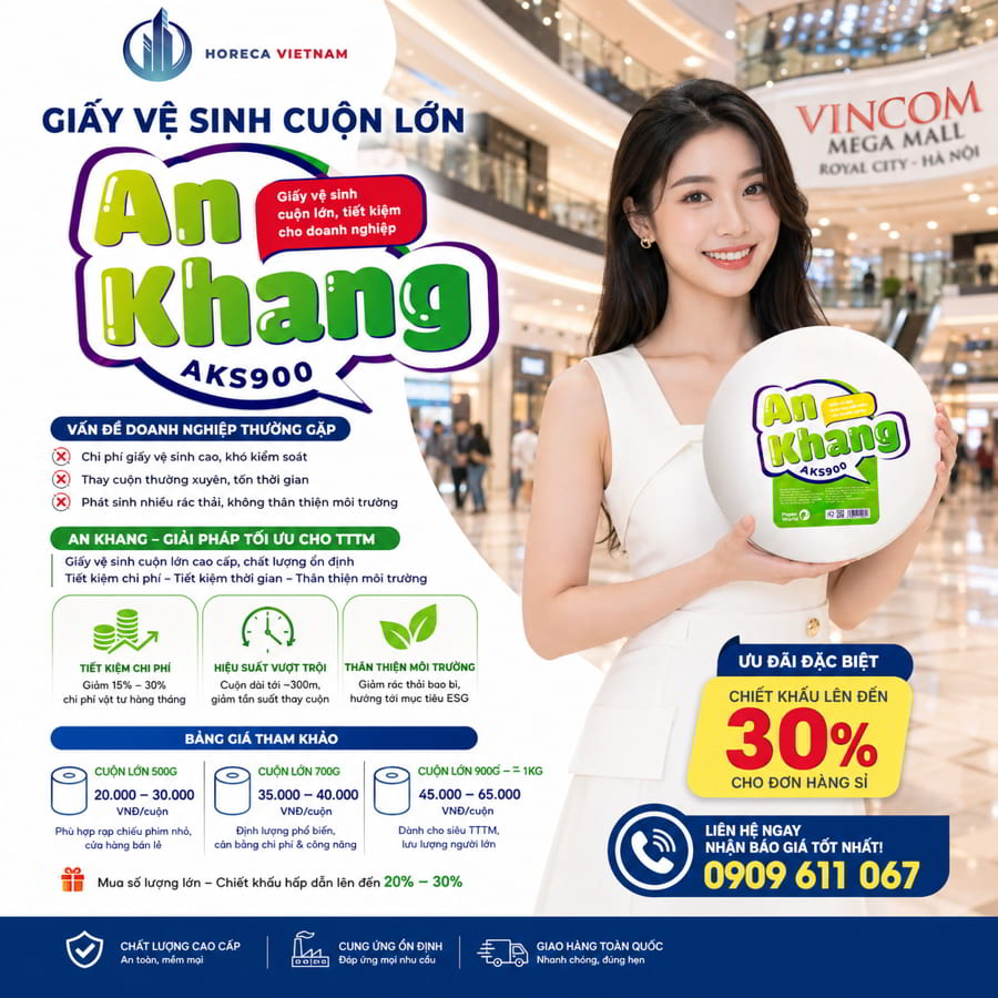 Đánh giá giấy vệ sinh trung tâm thương mại Hà Nội