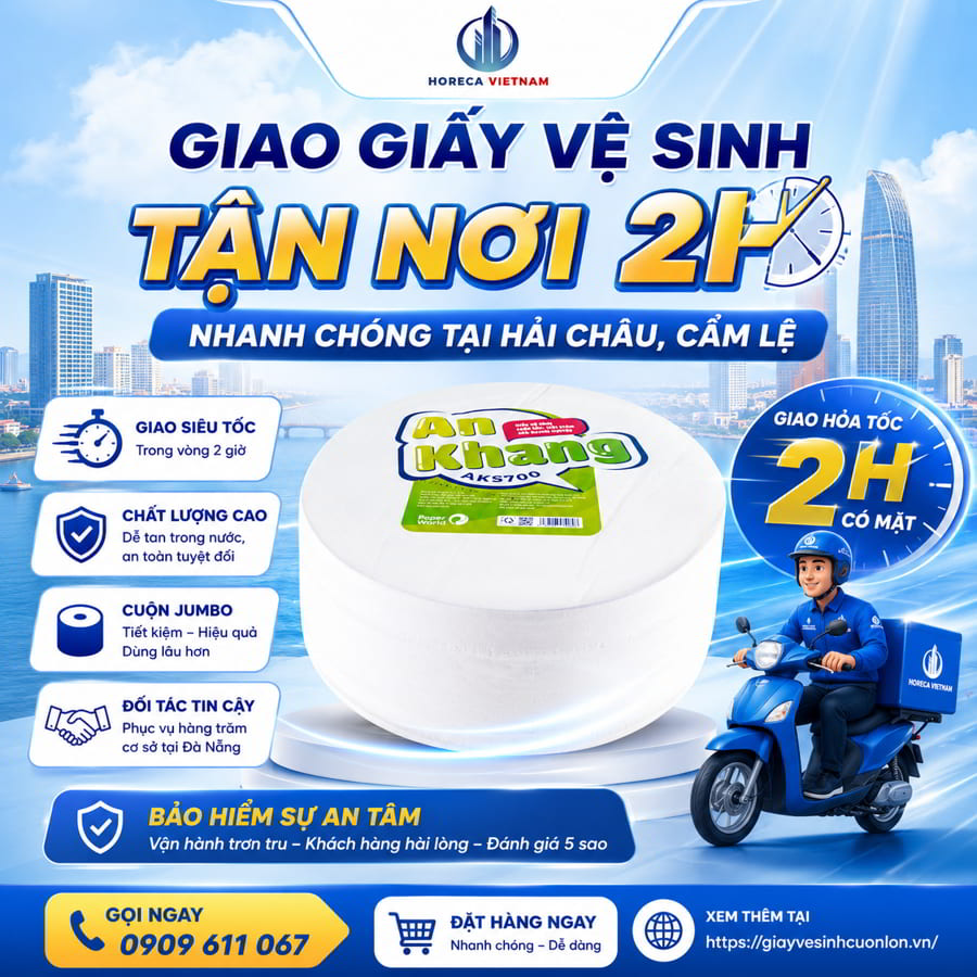 Dịch vụ giao giấy vệ sinh tận nơi Đà Nẵng uy tín tại Horeca Việt Nam