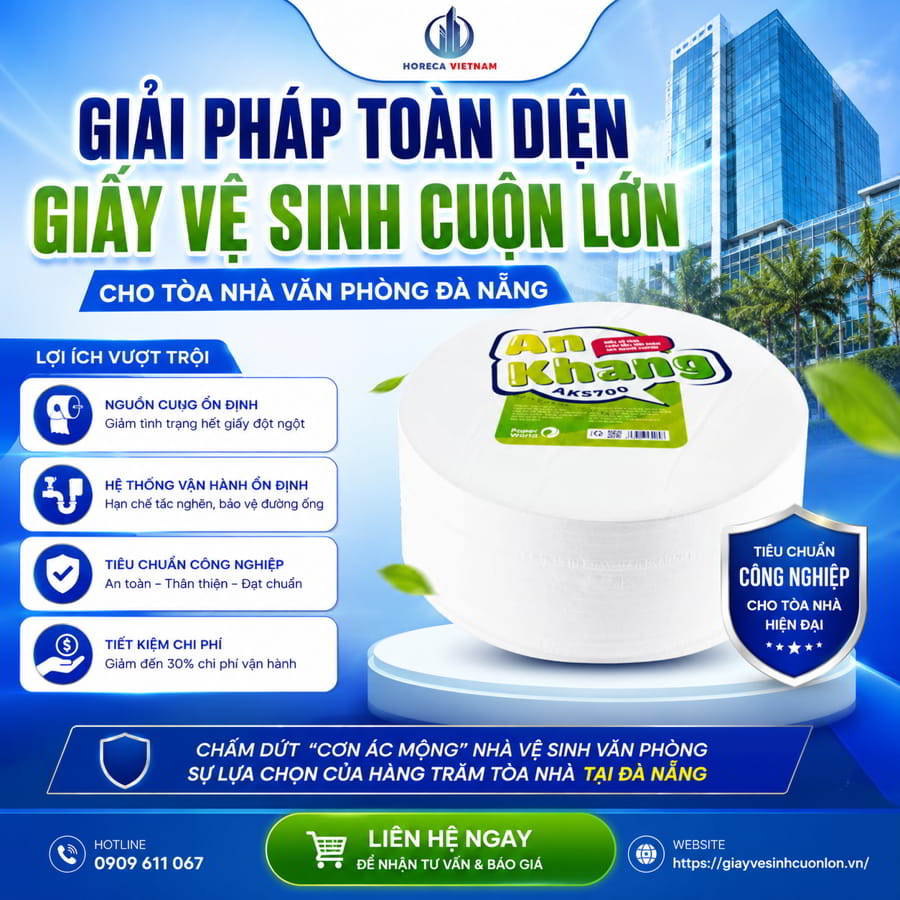 Cung cấp giấy vệ sinh cho tòa nhà văn phòng Đà Nẵng uy tín giá tốt nhất tại Horeca Việt Nam