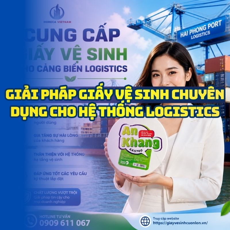Horeca Việt Nam cung cấp giấy vệ sinh cho cảng biển logistics giá tốt giao hàng tận nơi